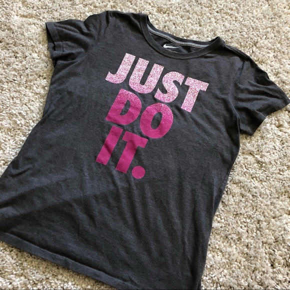 pink nike just do it t shirt
